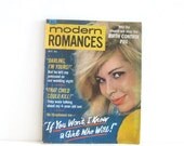 ON SALE Vintage Magazine Modern Romances 1960s Womens Pulp Magazine