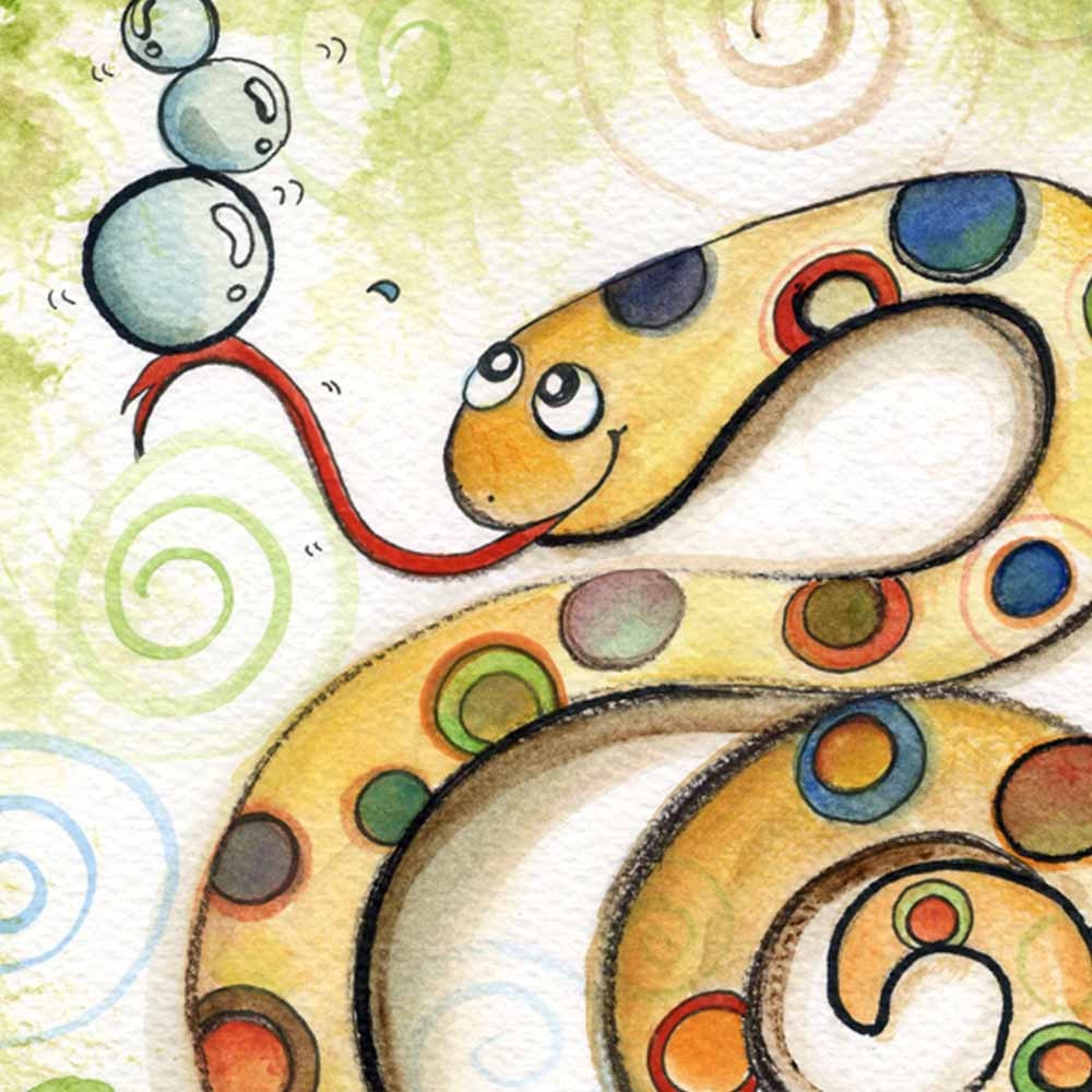 bubble snake (Zodiac Print)