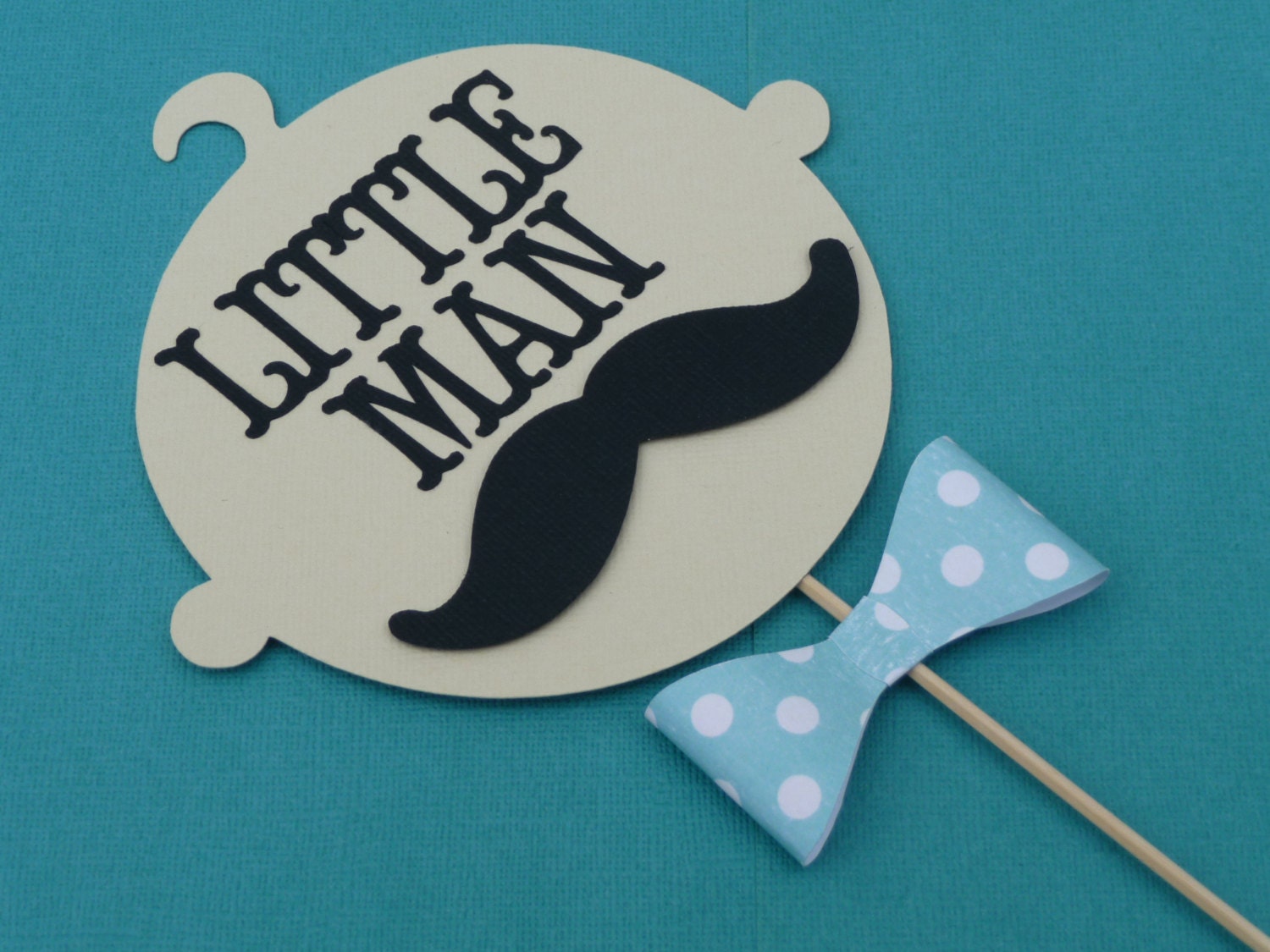 Little Man Baby Shower or Birthday Mustache Bash Centerpiece ORIGINAL DESIGN
