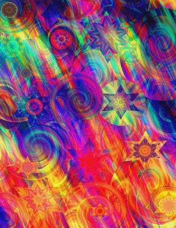 Artist Created UNIQUE Cotton Fabric Art Panel Fiber Art Sky Aurora Borealis