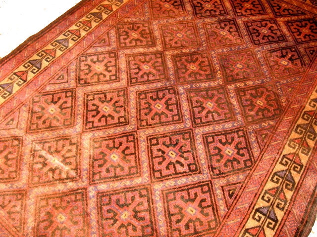 Vintage Baluch Carpet Area Rug