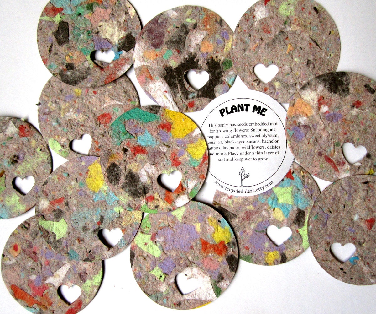 Plantable Paper Tags - Flower Seed - Ultimate Recycled Rounds