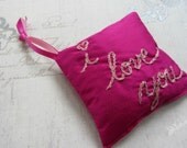 Lavender Sachet Hand Embroidered by Dolce Dreams