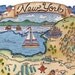 New York State Map Art Print 11" x 14"