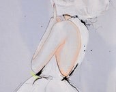 Upon Wind and Rain - Fashion Illustration Art Print