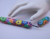 Colorful Millefiori Floral Polymer Clay Handled Seam Ripper, Sewing Notions, Quilting,Embroidery, Needlepoint