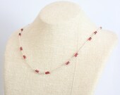 Sterling Silver Gemstone Necklace - Wire Wrapped - Ilara