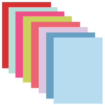 8.5 x 11 Paper Source cardstock, cover weight paper, Assortment, 39 sheets
