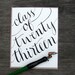 Class of 2013 Graduation Card, Calligraphy Card, 2013 Graduate, Hand Lettered Congratulations by KisforCalligraphy