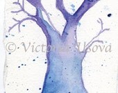 Snow  ACEO original