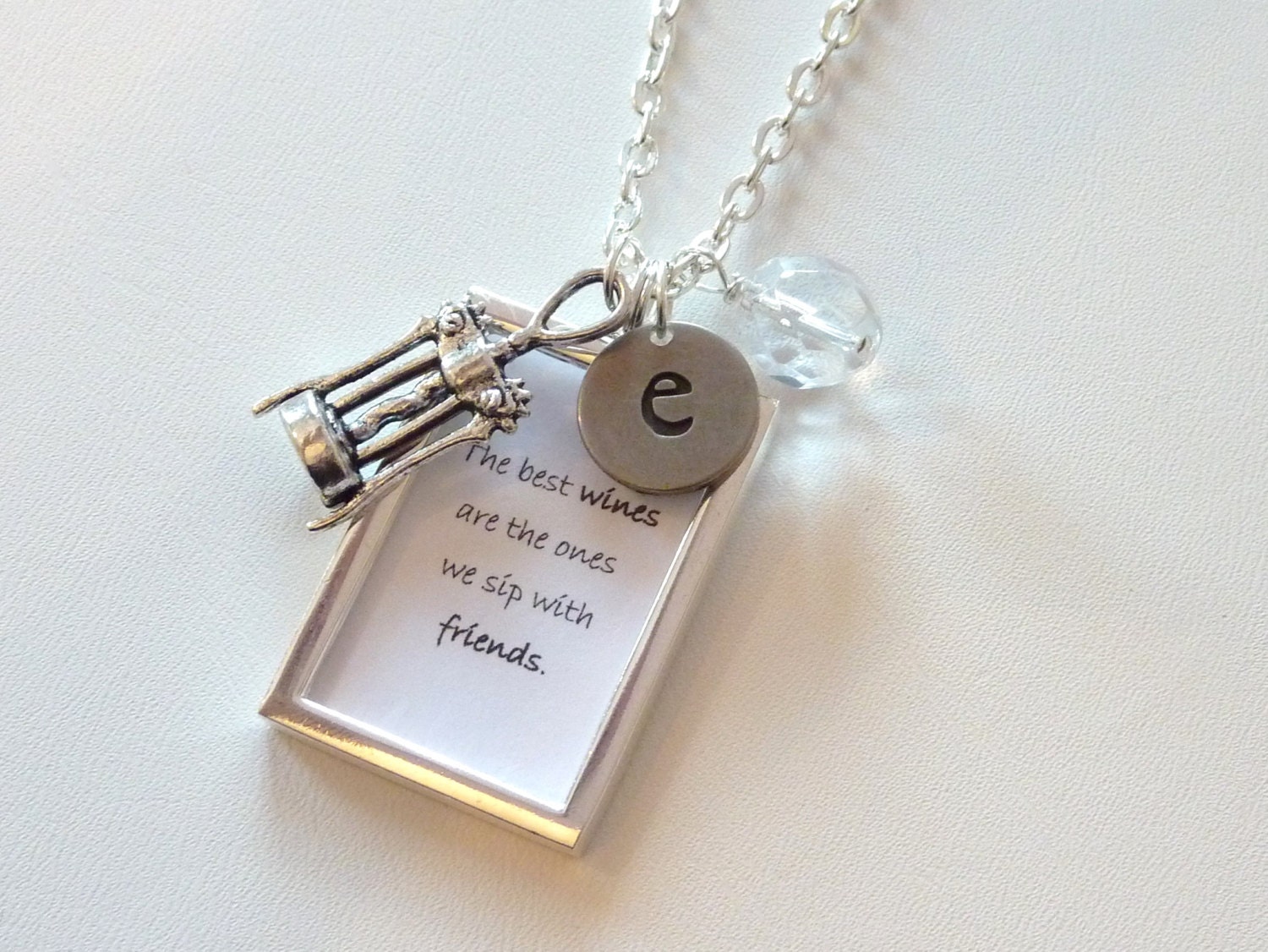 SALE. Wine Country. Wine Diva. Friend Saying. Winery. Personalized Cham. Bottle Opener. Cocktail Necklace