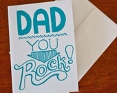 father's day card silkscreen greeting