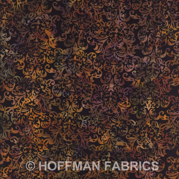 Fat Quarter Hoffman Batik Hand Painted Bali Batik F2012-128 Midnight Quilting Sewing Batiks