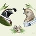 Quail Family print 8x10