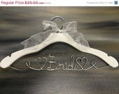 20% OFF SALE White Wedding Dress Hangers Bridal Hangers by OriginalBridalHanger on Etsy