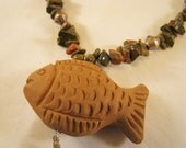 Clay Fish Necklace