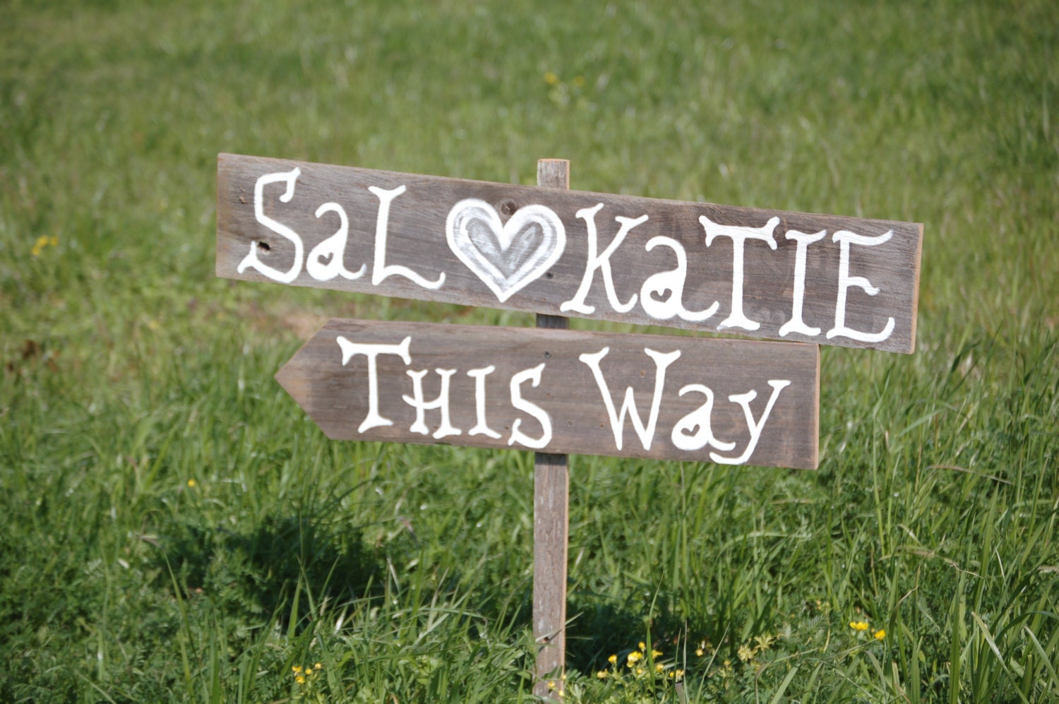 Wedding Signs Romantic Outdoor Weddings Hand Painted Reclaimed Wood. Rustic Weddings. Vintage Weddings. Road Signs. Fun Carnival Signs