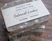 Oatmeal Cookie - goats milk soap with nutmeg & oatmeal