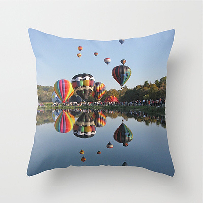 Hot Air Balloons Pillow Cover 16x16 Cushion Cover