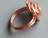 14 gauge copper knot ring
