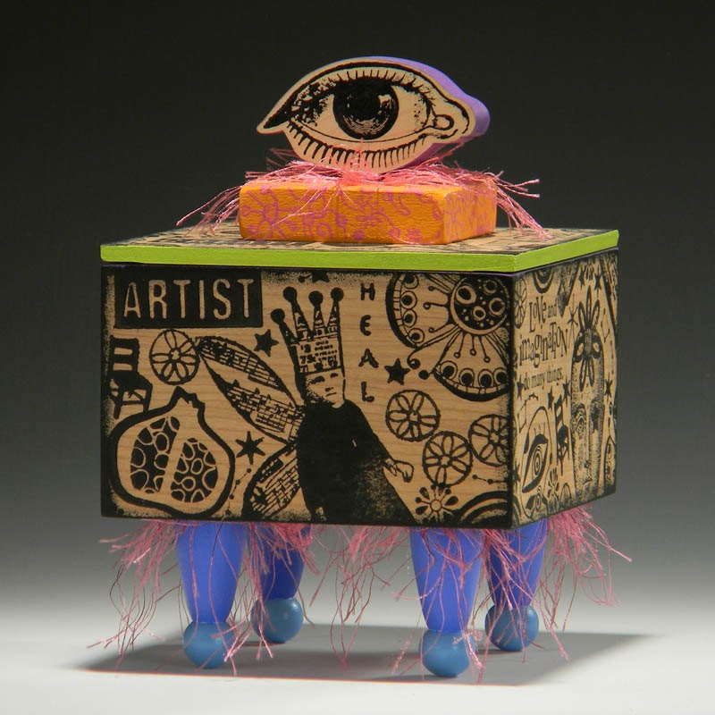 BOX, Handmade Box, Home Decor,Art Student,Gift for Artist, Art Box