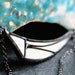 ivory asymmetrical necklace white modern bib necklace geo geometric stained glass statement gunmetal chain vanilla cream IVORY GEO DART