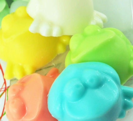 Frog Kid Soaps - Goats Milk Soaps for Children - Sea Breeze - Coconot - Jamacian Me Crazy - Mango - Melon Splash - Set of 5