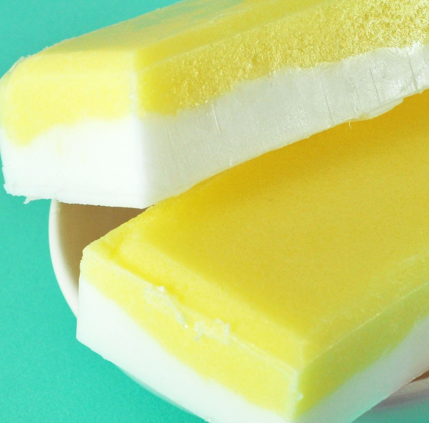 Sugar Scrub Soap - Luscious Lemongrass Scent - Sugar Exfoliating Soap Bar - Vegan Glycerin - A Great Summer Soap