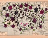 Floral Maiden from Down Under-  Archival Art Print