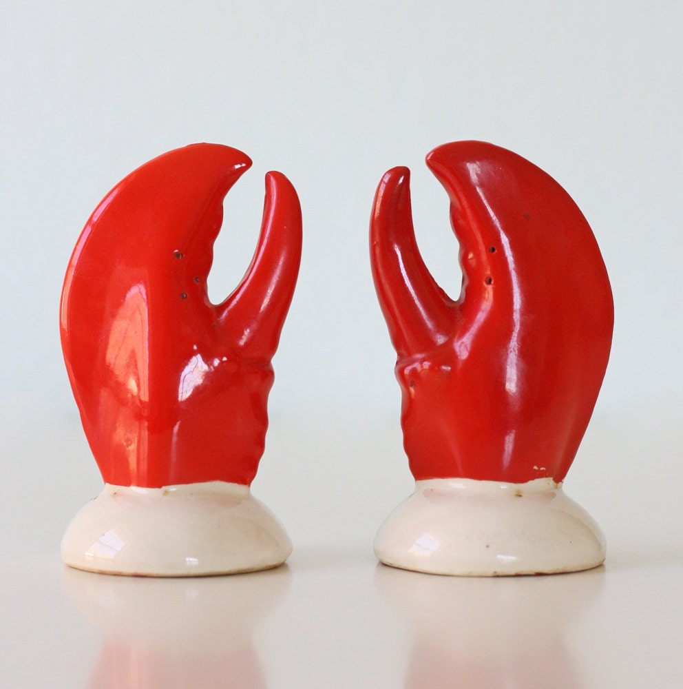 Vintage Lobster Salt and Pepper Shakers