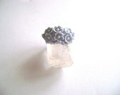 Forget Me Not Ring - Adjustable clay Ring- Made-to-order - parsi Forget Me Not Ring - Adjustable clay Ring- Made-to-order - parsi