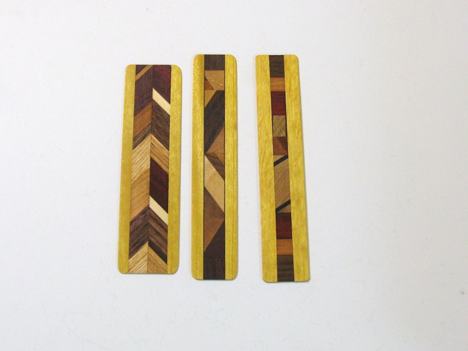 Bookmarks Made Of  Exotic Woods Set Of Three