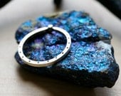 Industrial square sterling silver stacking ring Set of 3