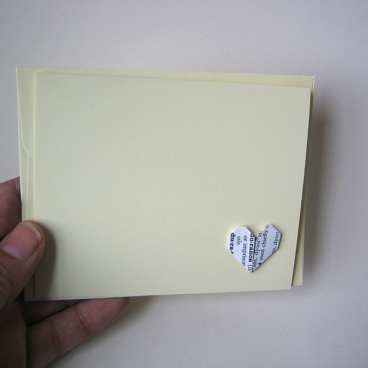 Black White and Cream Origami Greeting Card - Father's Day Or Sweet Note
