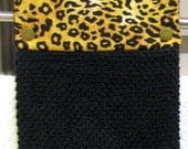 Kitchen towel, bar towel, oven, snap top towel, guest towel, leopard print