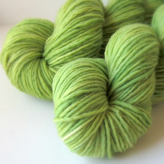 SALE Hand Dyed Yarn Heavy Worsted Weight Single Ply by ontheround