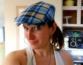 Unisex Blue Plaid Caddy Cap