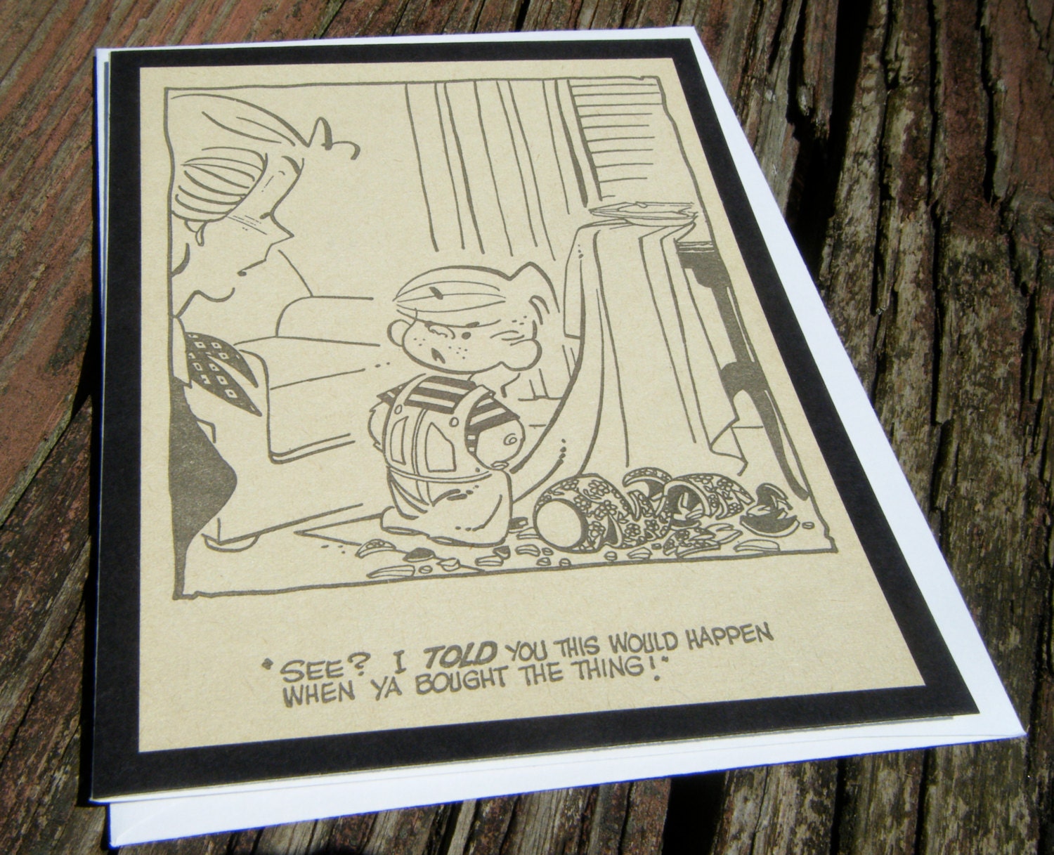 Vintage Dennis the Menace Comic Mother's Day Card