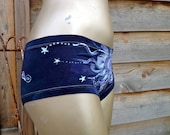 Batik Boyshort Undies in Navy Blue