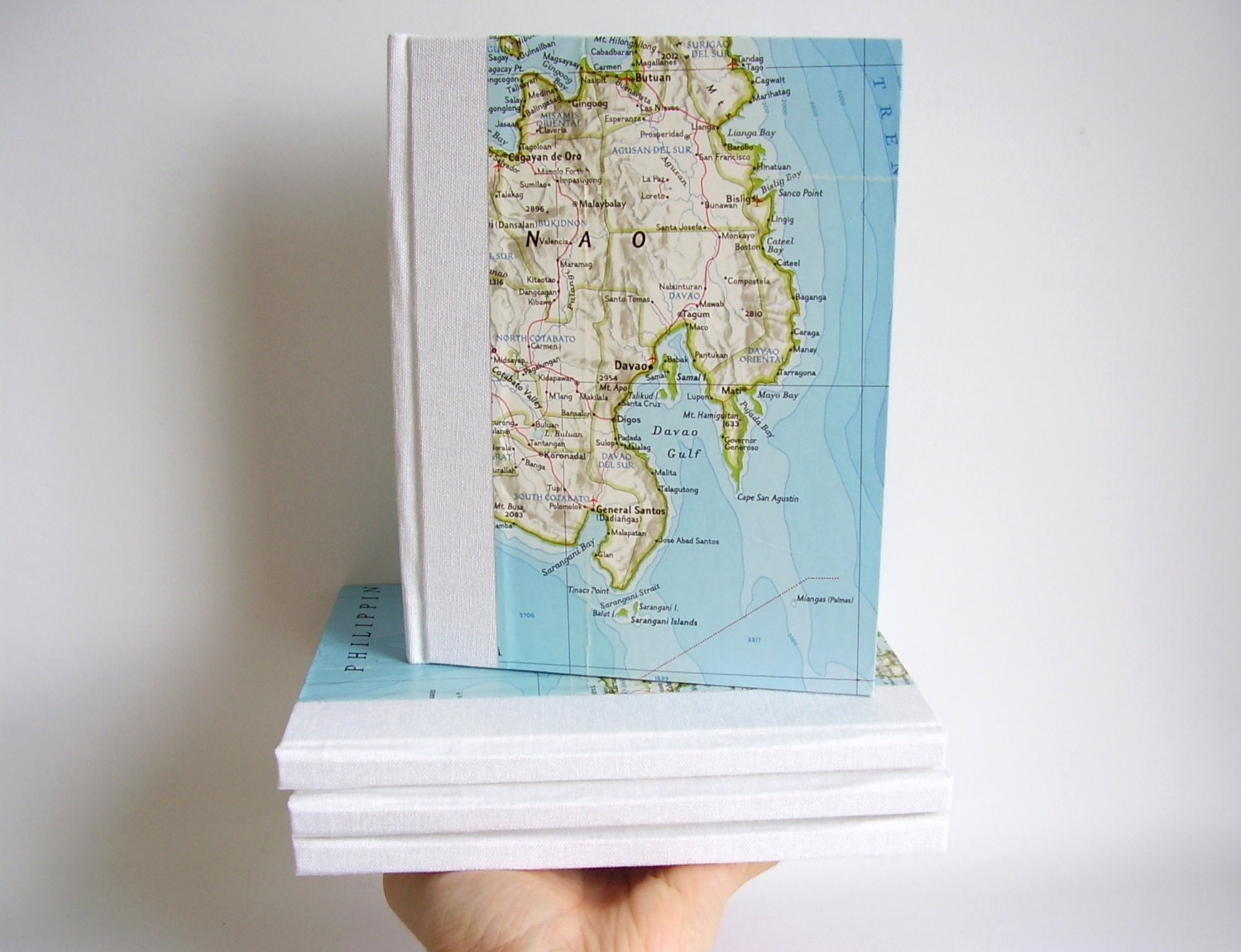 Hardcover Vintage Map Journal, Case bound Travel Journal with Lined Pages