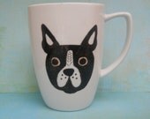 Hand Drawn Customized Pooch Porcelain Mug of your Dog or Pet