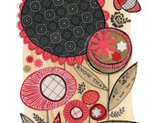 I know that - 8x10 GICLEE PRINT botanical collage, Susan Black