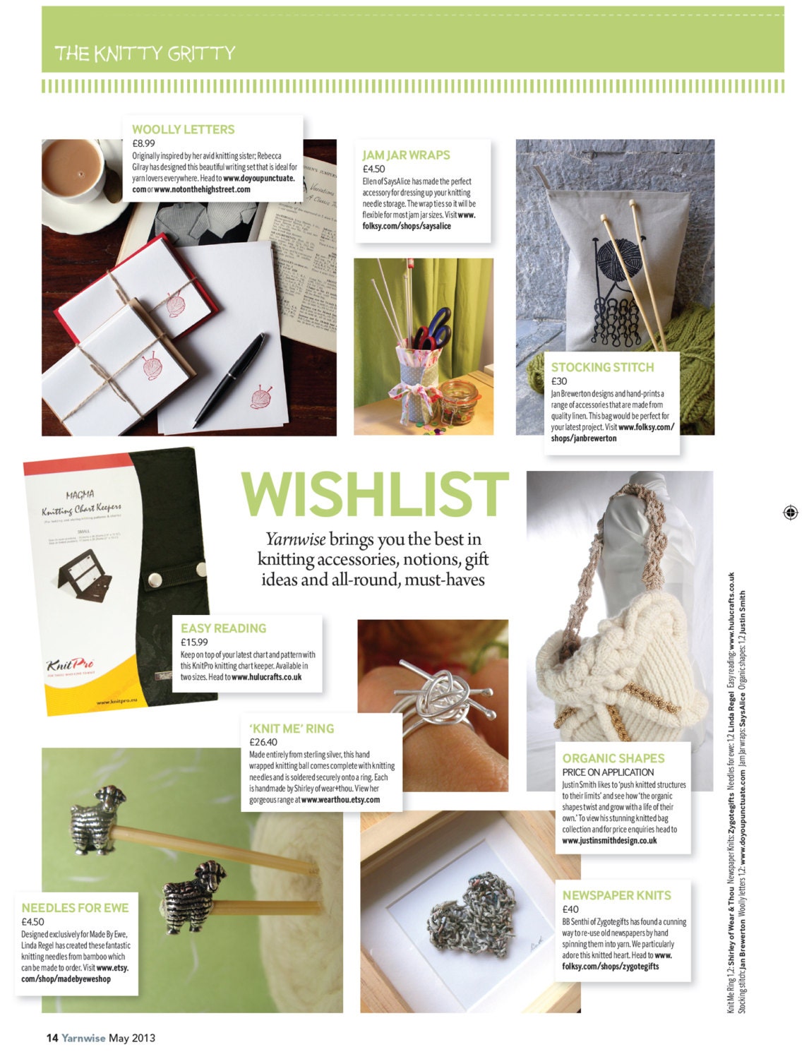 As seen in May issue of Yarnwise UK - knit me somethin' ring - sterling silver knitting ring, gift for knitter, for the love of knitting