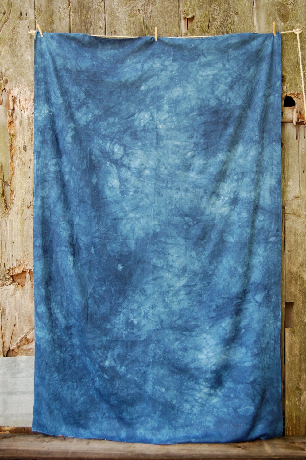 hand dyed vintage indigo textile