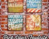 Baseball typography word art graphic wall art  canvas panel 12 x 12 x 1.5 by stephen fowler