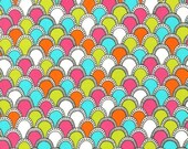 Modern Bliss quilt or craft fabric by Andie Hanna for Robert Kaufman-Bliss Mermaid Tail in Bright, 1 Yard