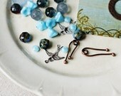 Destash- Ice Blue- mixed media lot