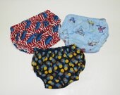 Ready to ship Set of 3 Diaper cover 0-6 month size infant baby boy