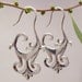 Wonderland Earrings - Ornate solid 92.5 Silver