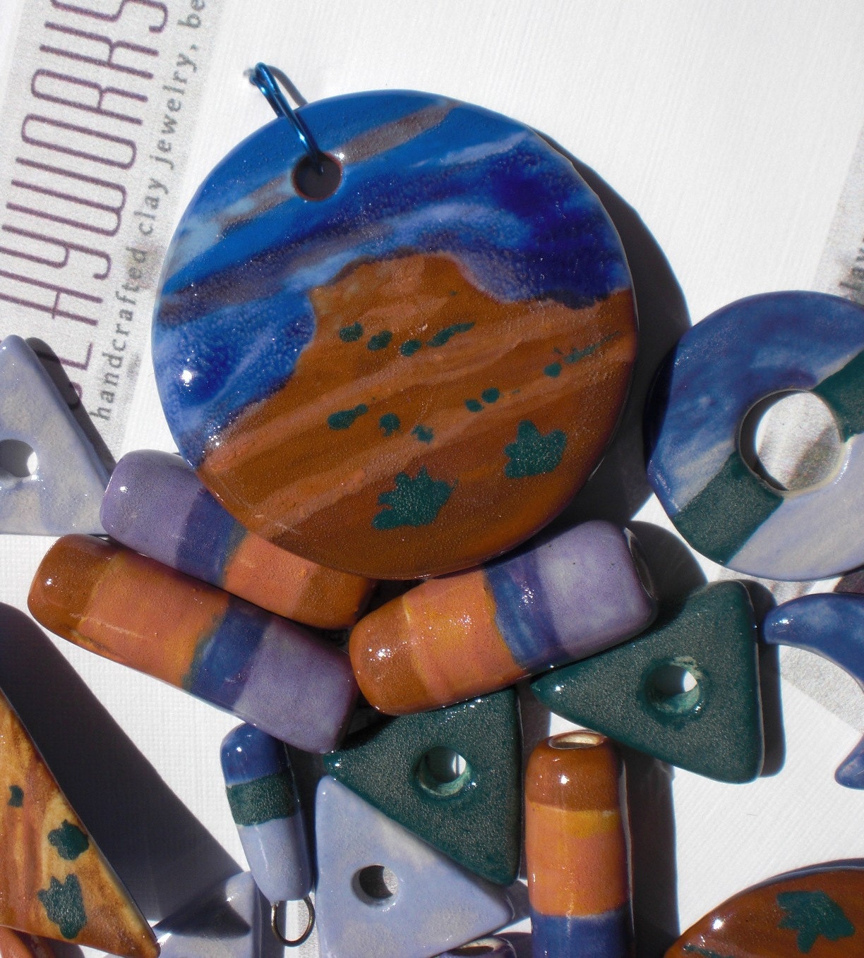 Earthenware Desert Butte Pendant